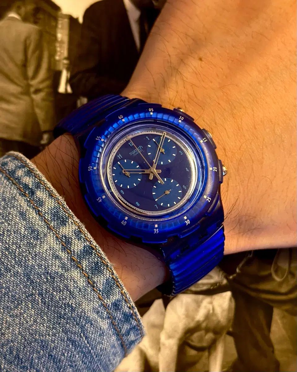 95年版 ヴィンテージ SWATCH スウォッチ アクア クロノ Mareggiata