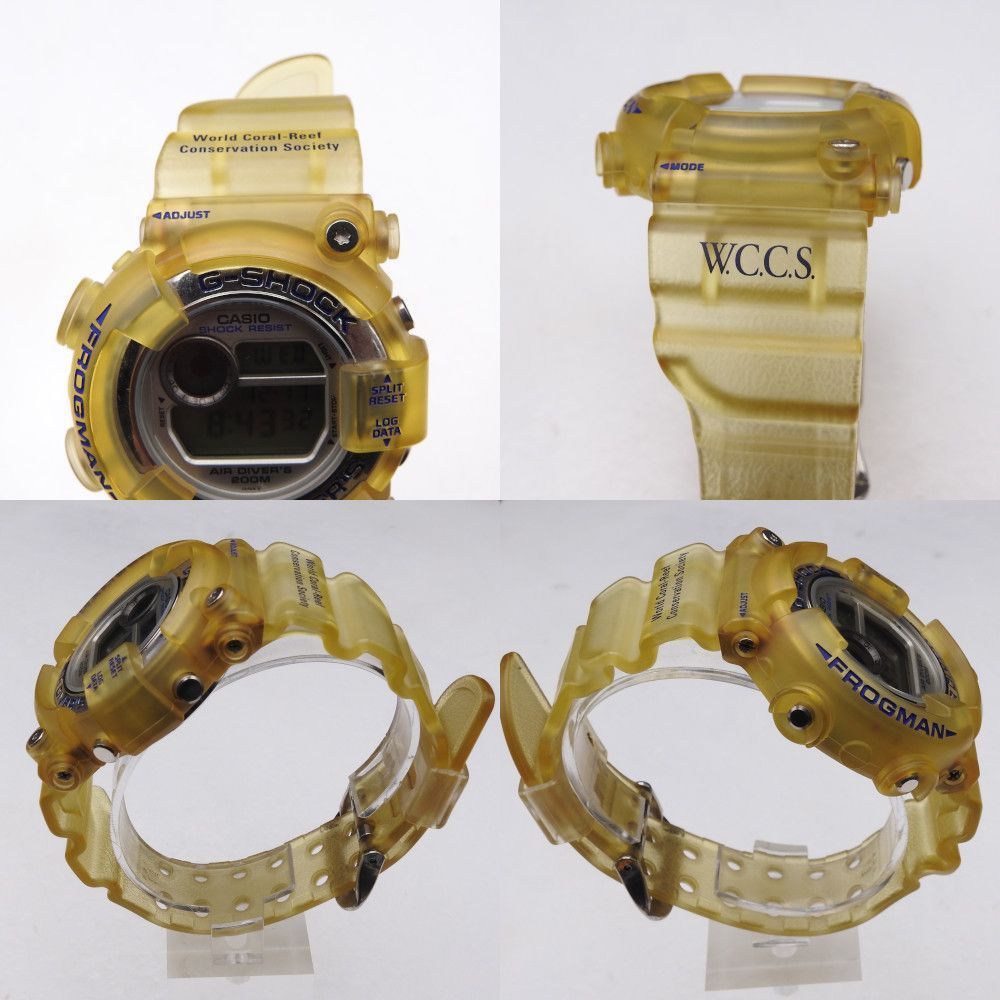  CASIO G SHOCK DW 8250 WC 7 BT FROGMAN W C S 世界サンゴ礁保護協会モデル 腕時計 マンタ 腕時計(デジタル) 時計