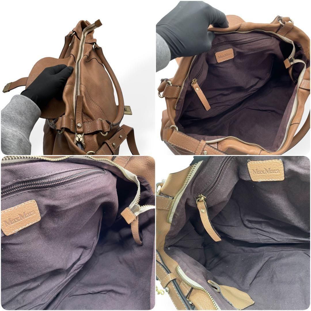  Max Mara マックスマーラ 2 WAY ショルダーバッグ ハンドバッグ ハンドバッグ バッグ