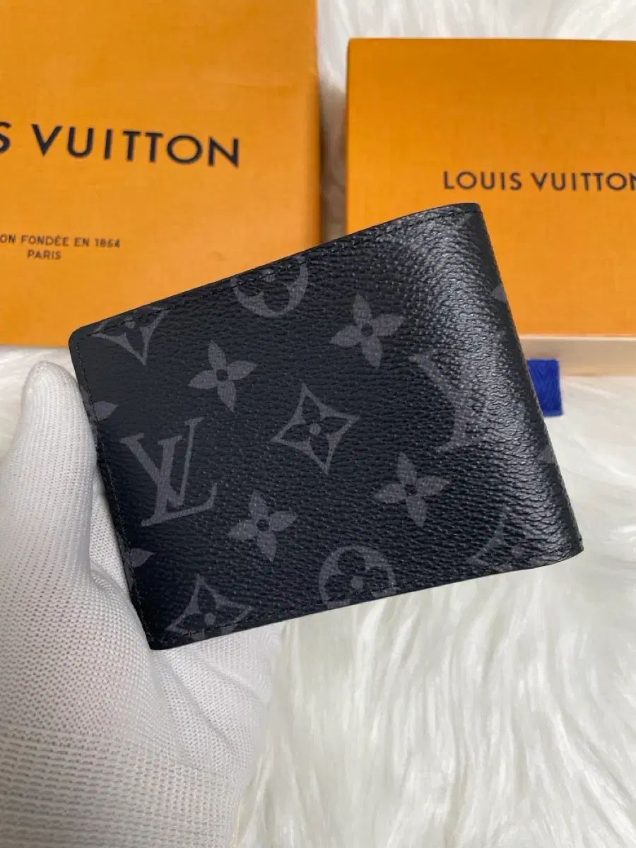 S 級 ルイヴィトン エクリプス スレンダーウォレット 二つ折り財布