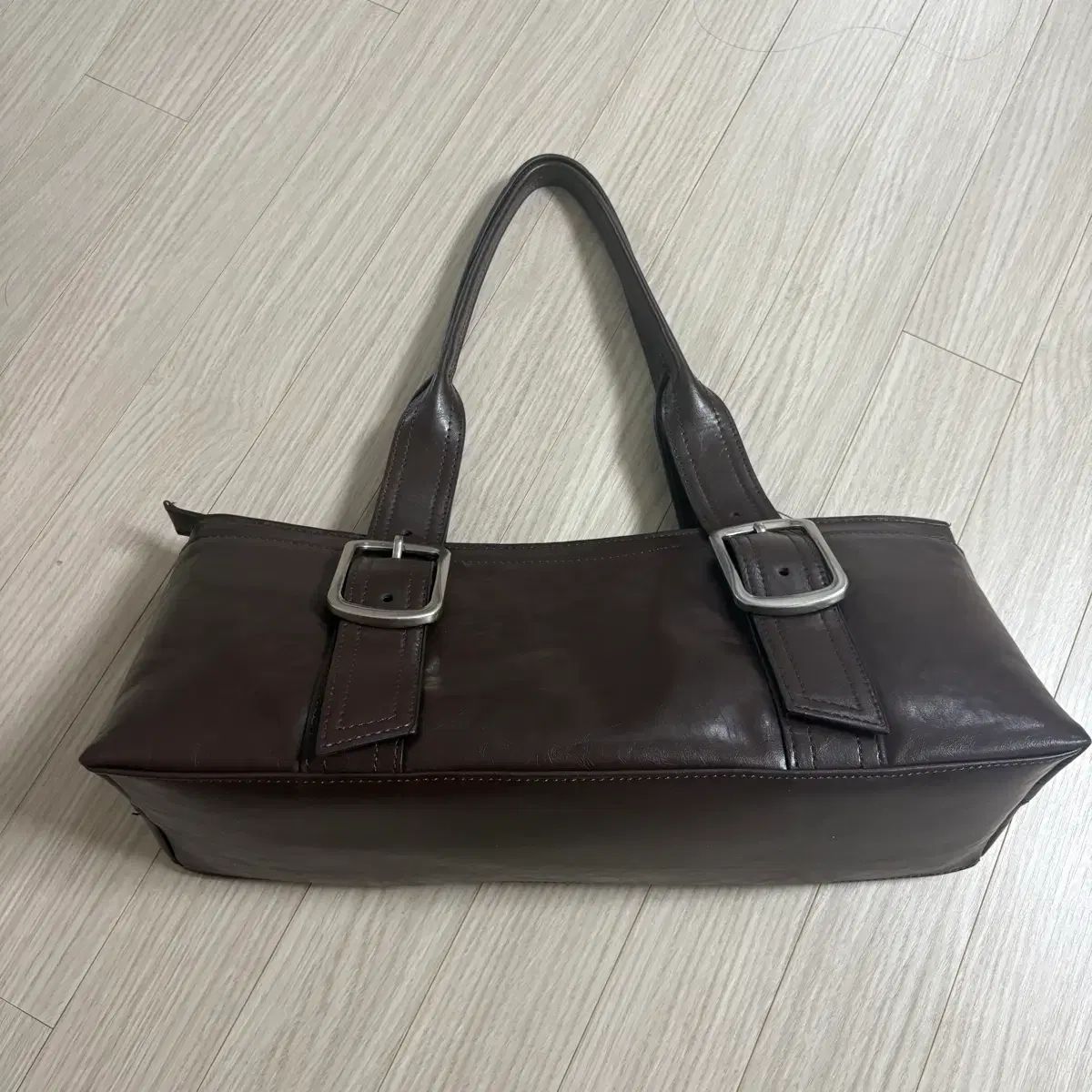  ZARA バックル装飾 ロング シティバッグ ショルダーバッグ ショルダーバッグ