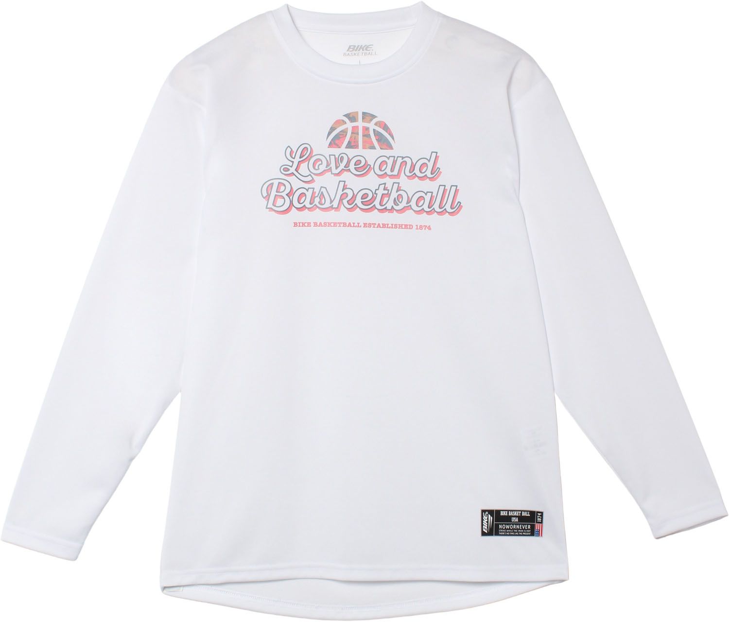 フィンタ FINTA バスケット W'S L/S T シャツ  LOVE AND BASKETBALL  BK6724 0100 ホワイト
