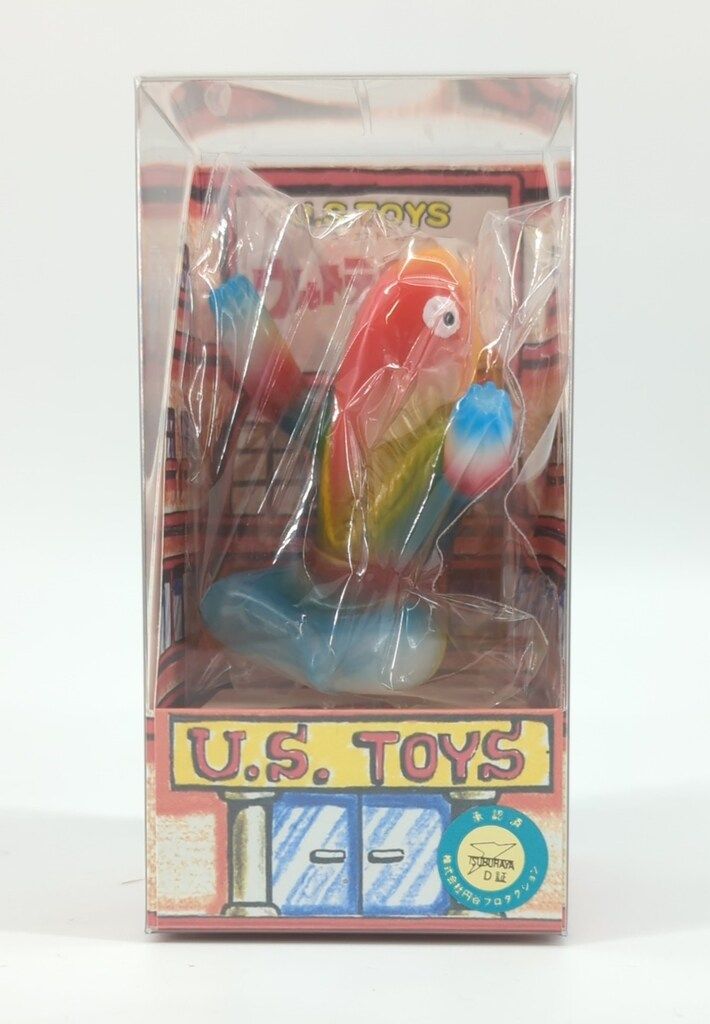 U.S.TOYS ゆーえすポケットミニソフビ ビル箱怪獣シリーズ BBメトロン星人 あぐらVer. 乳白成型