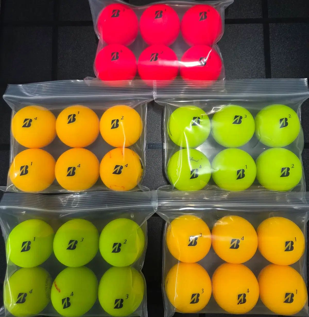 ブリヂストン A級 3ピース マット COLOR ロストボール 30球 中古ゴルフボール u003c送料無料※メルカリshop取引では対象外u003e