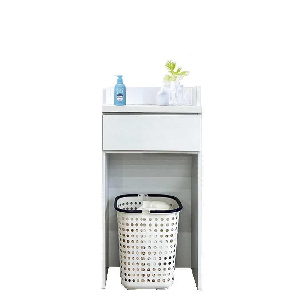 商品 ロータイプ 大川家具 ランドリーチェスト スリム 収納ラック 洗濯機横 ライム 幅40 cm 洗濯籠を置く台 奥行30 薄型 すき間 木製 洗面所用キャビネット 収納棚 ランドリー収納 アルファタカバ