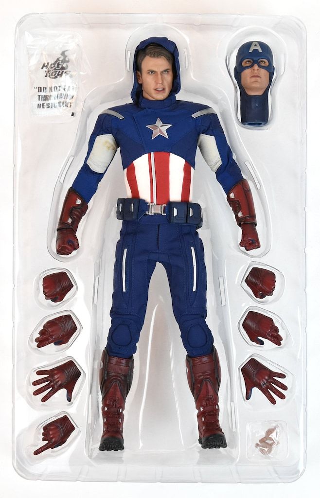 Movie Masterpiece Captain Hot Toys Figure America Scale Marvel The - Action 1&frasl;6 com: Avengers 0