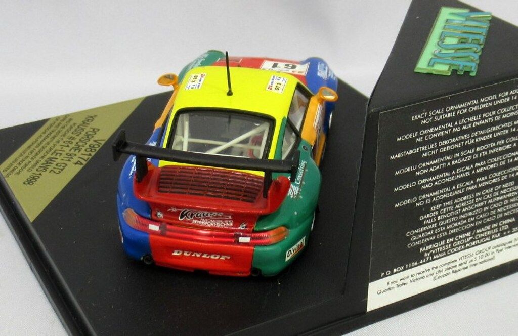 VITESSE 1/43 PORSCHE 911 GT2 KRAUSS #61 LE MANS 1998 V98174 - メルカリ