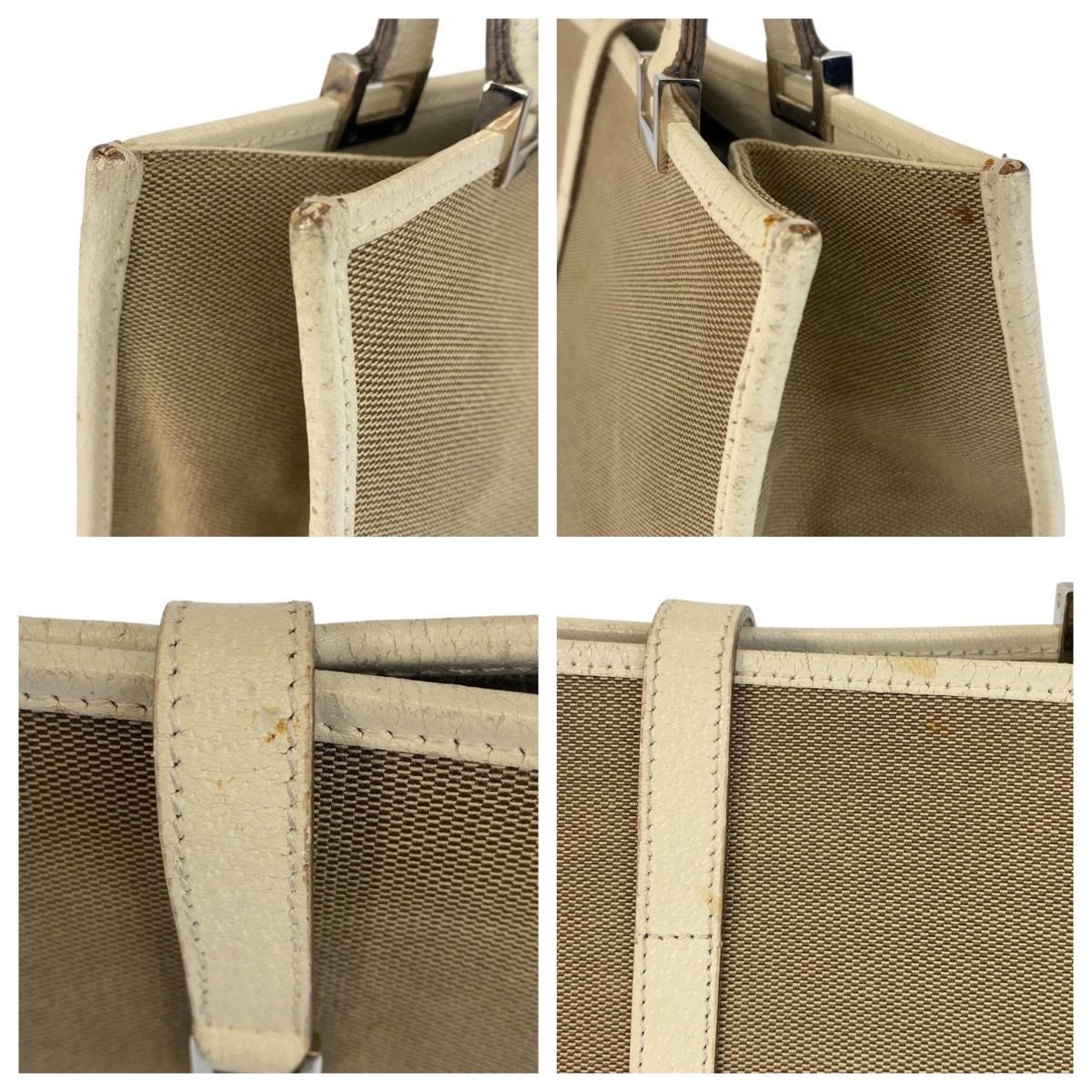 【美品/希少】GUCCI ボディバッグ ジャッキー GGキャンバス ベージュ GUCCI グッチ ジャッキー ベージュ アイボリー シルバー金具