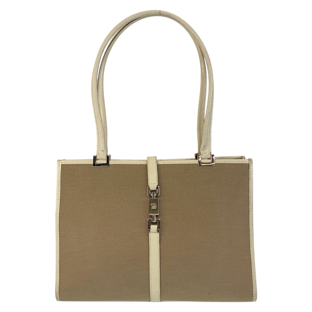 GUCCI グッチ ジャッキー ベージュ アイボリー シルバー金具