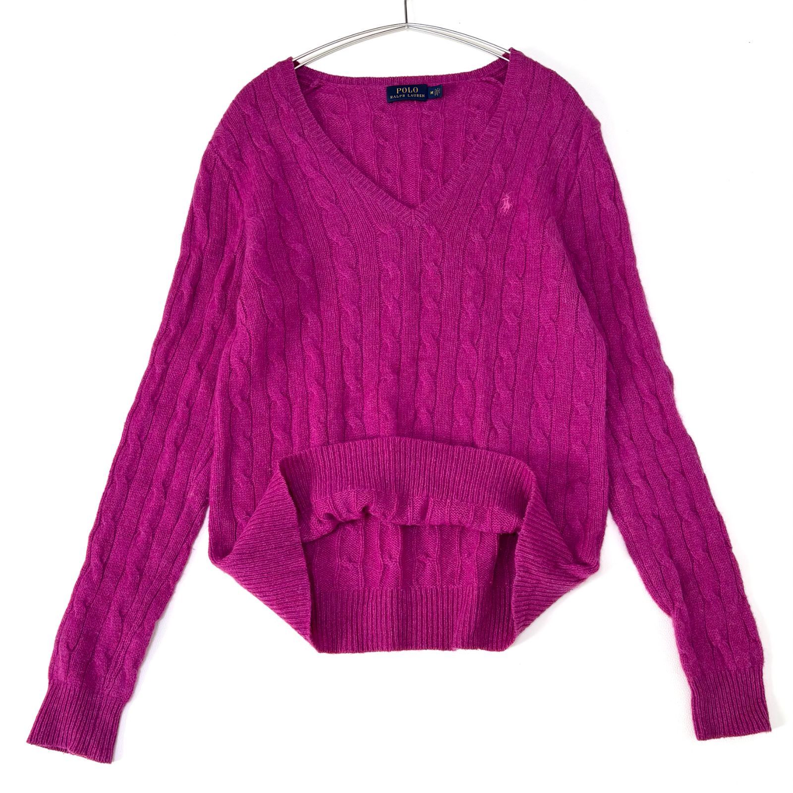 POLO RALPH LAUREN ポロ ラルフローレン カシミヤ混 Vネックニット