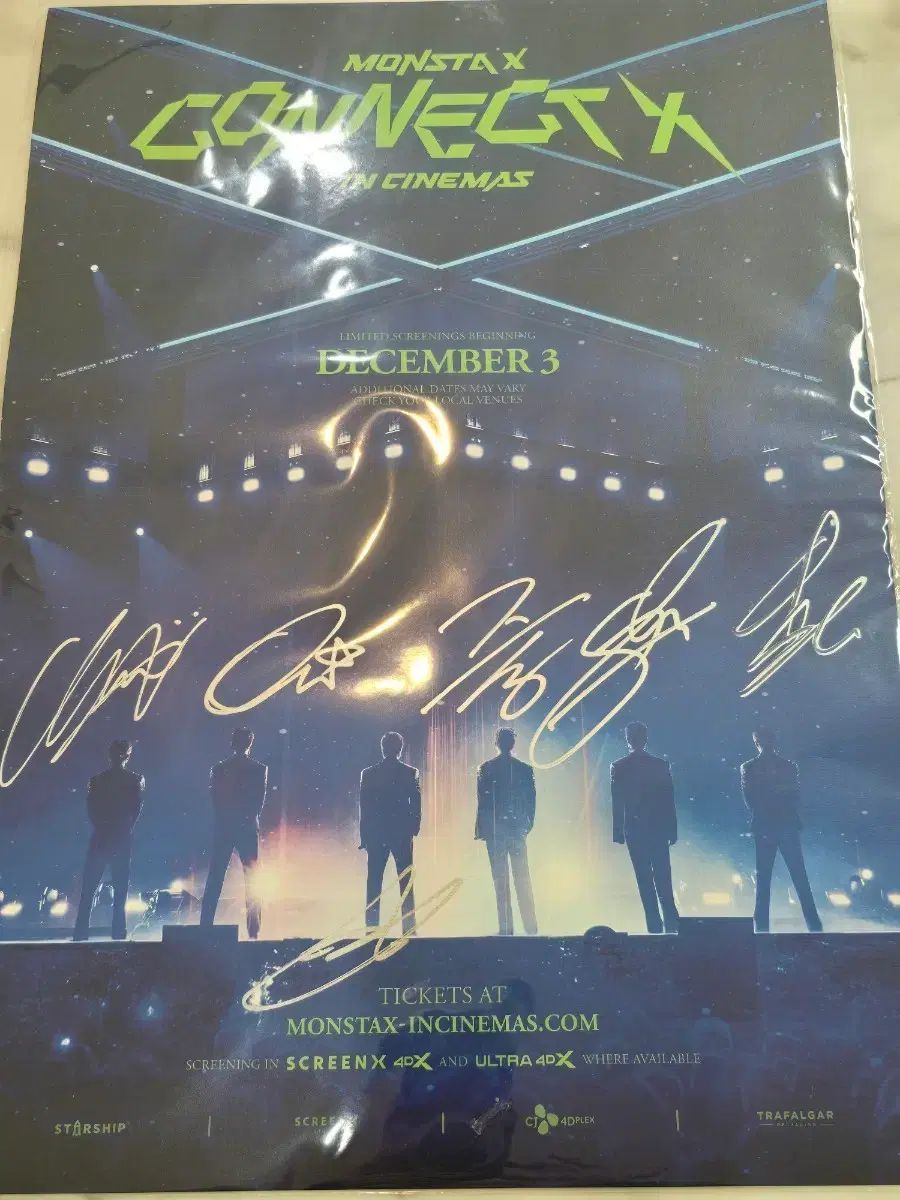 MONSTA X モンスタエックス モネク 映画 サイン ポスター