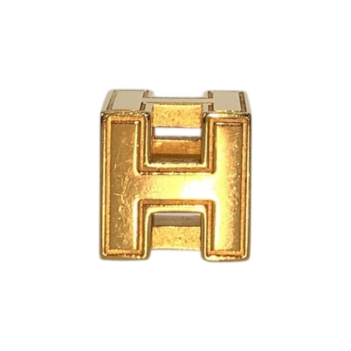 HERMES エルメス カージュドアッシュ Hキューブ ゴールド メタル