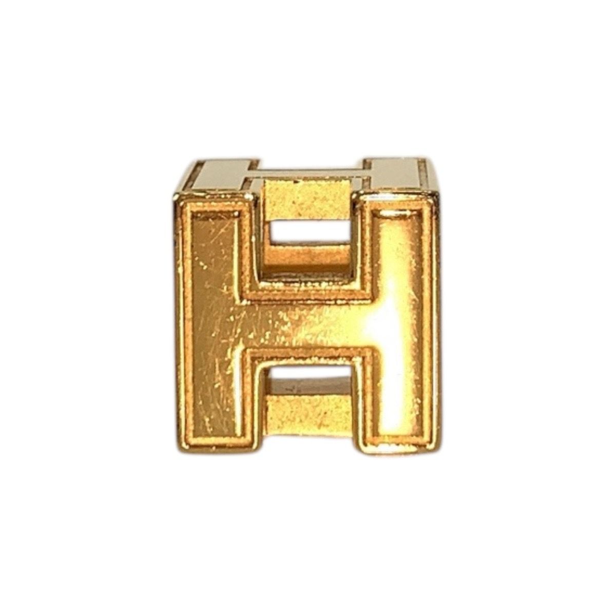 HERMES エルメス カージュドアッシュ Hキューブ ゴールド メタル