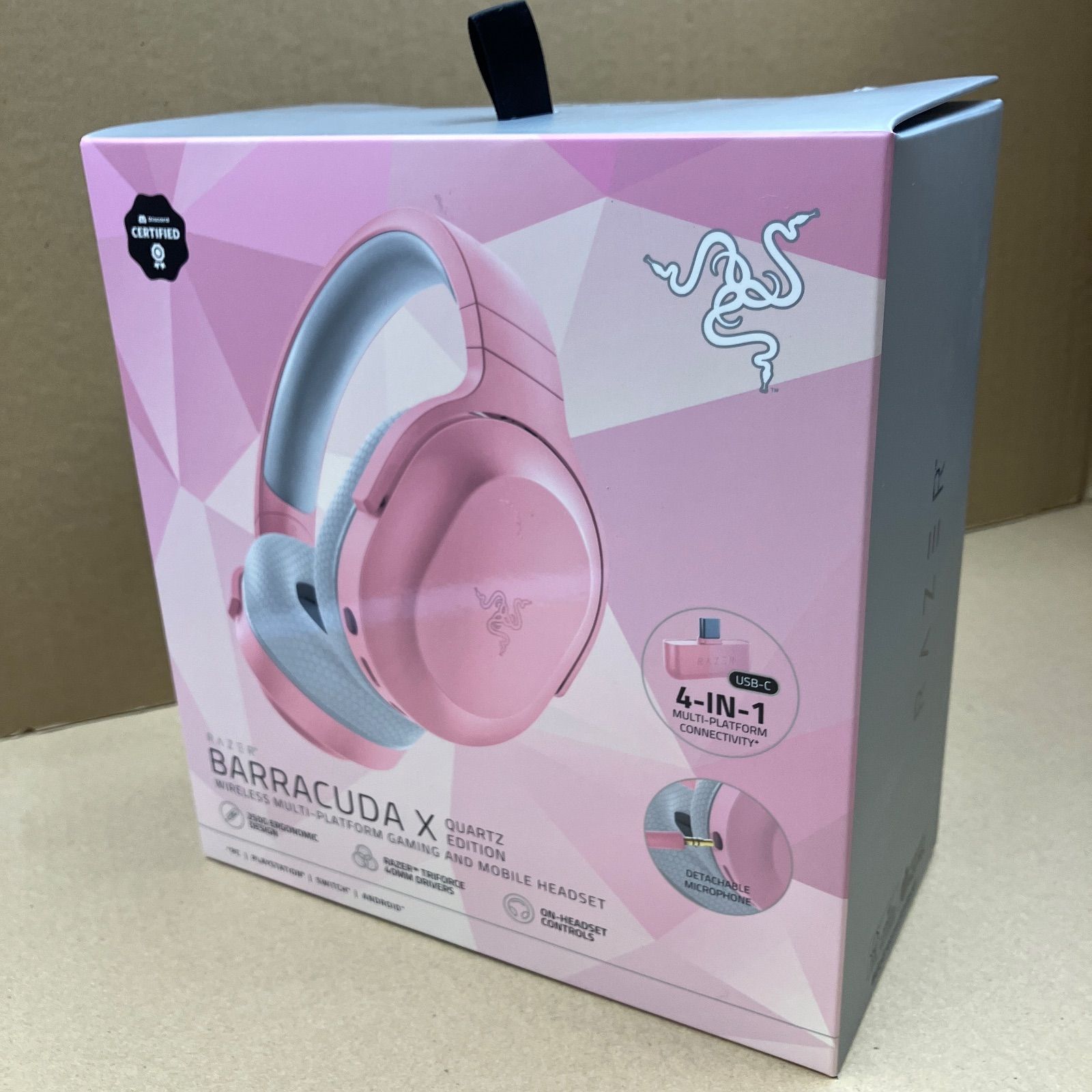レイザー Razer Barracuda X Quartz Pink ゲーミングヘッドセット