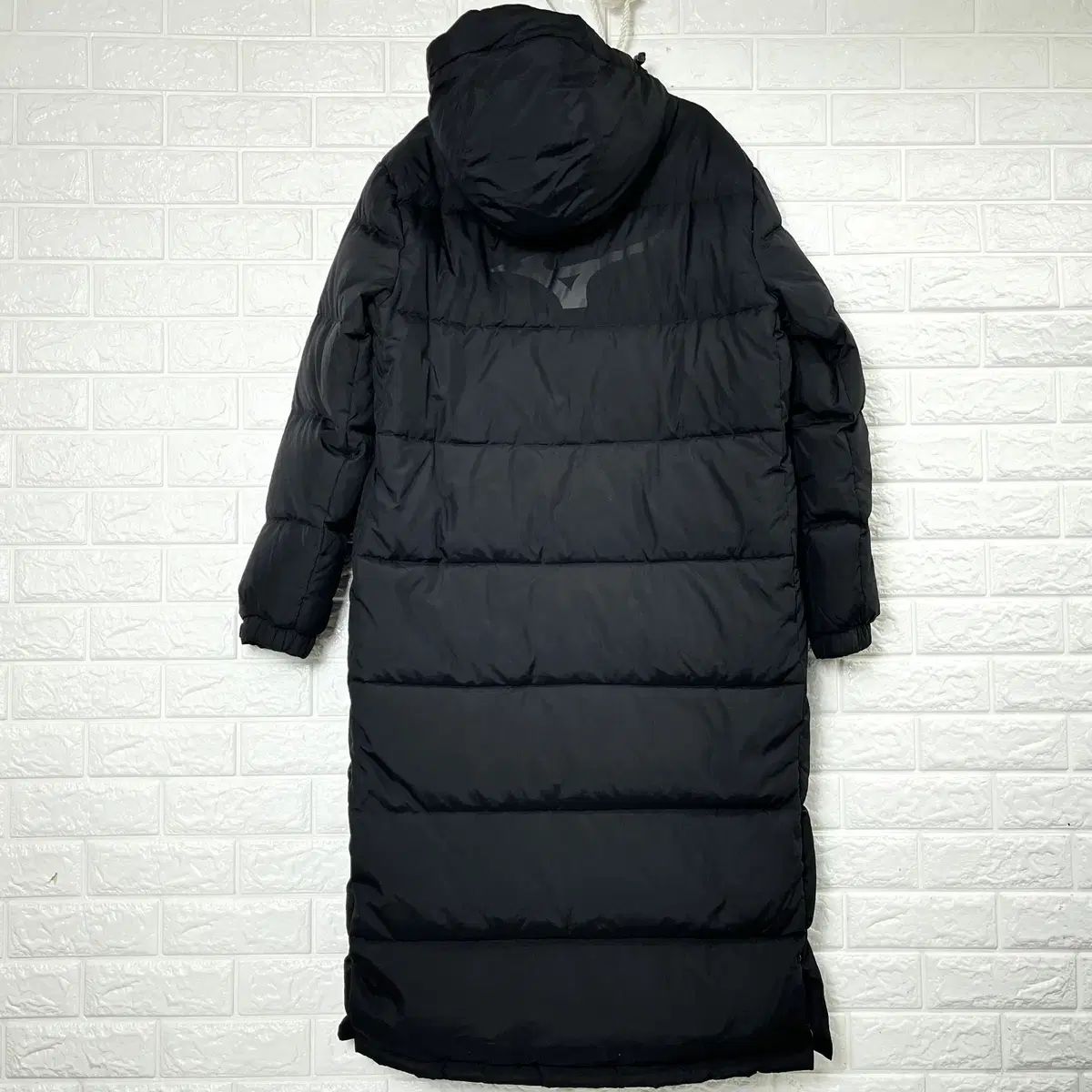 ミズノ ブラック ダックダウン ロング丈ダウンジャケット L - メルカリ