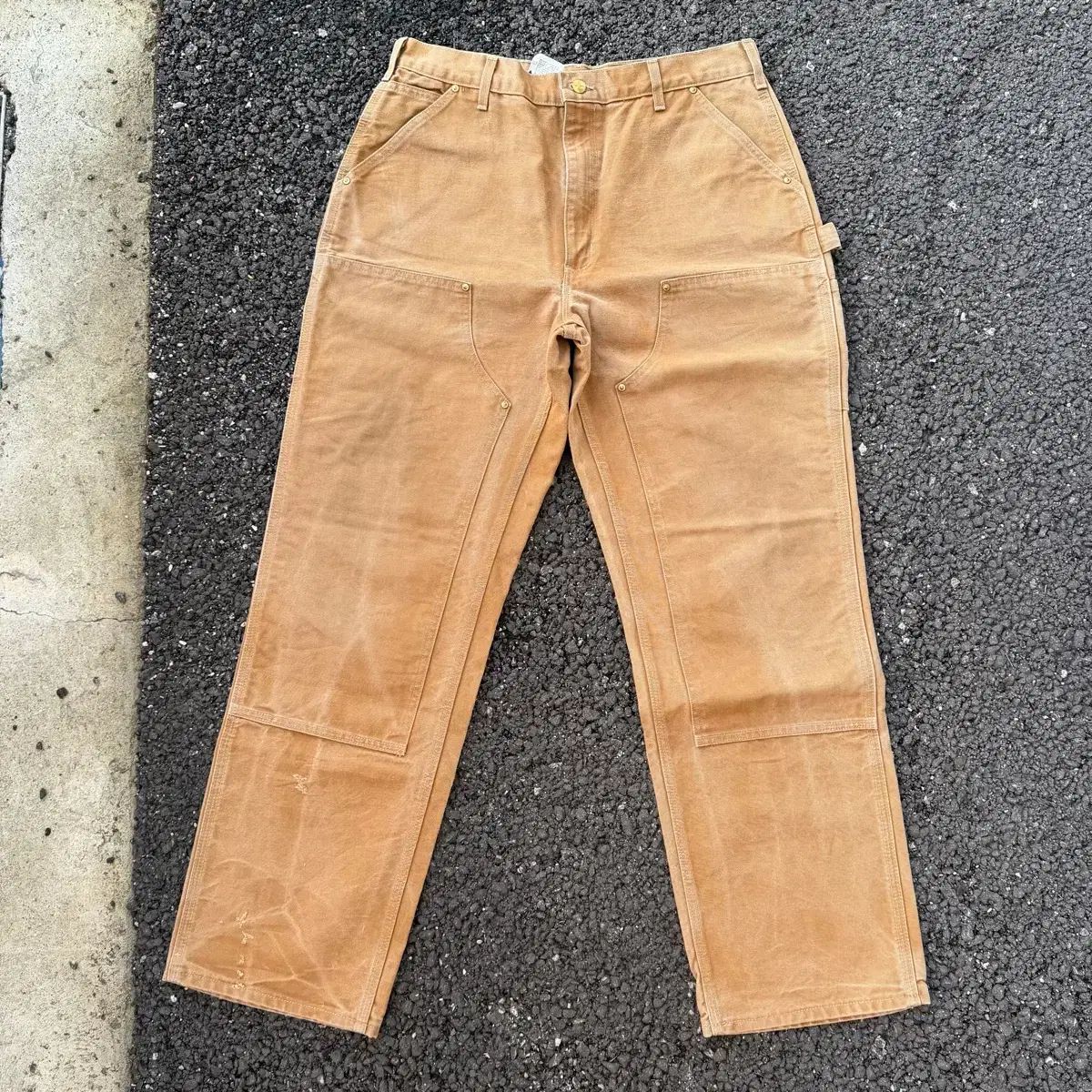 USA ヴィンテージ Carhartt カーハート B 01 BRN ダブルニー カーペンター パンツ