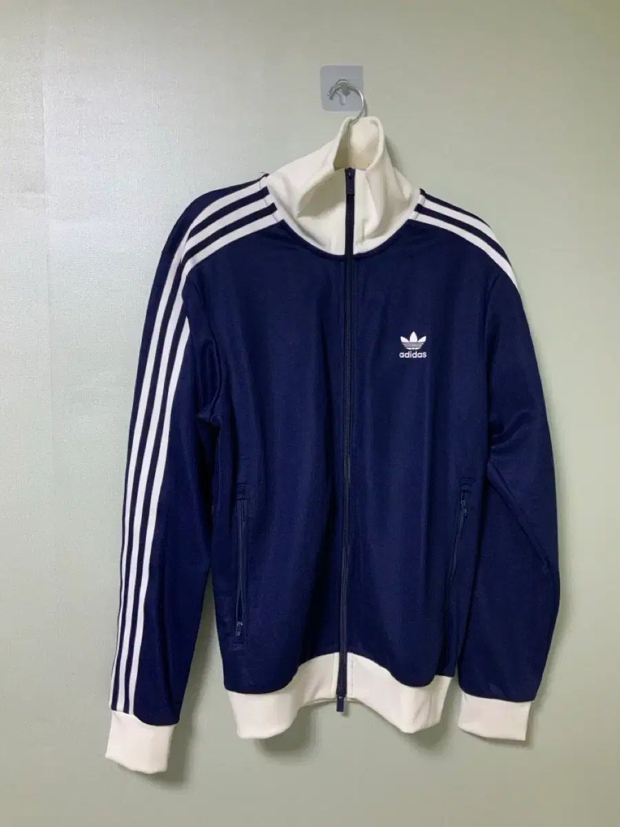 アディダス BECKENBAUER トラックジャージ ジャージ Indigo ネイビー白 M