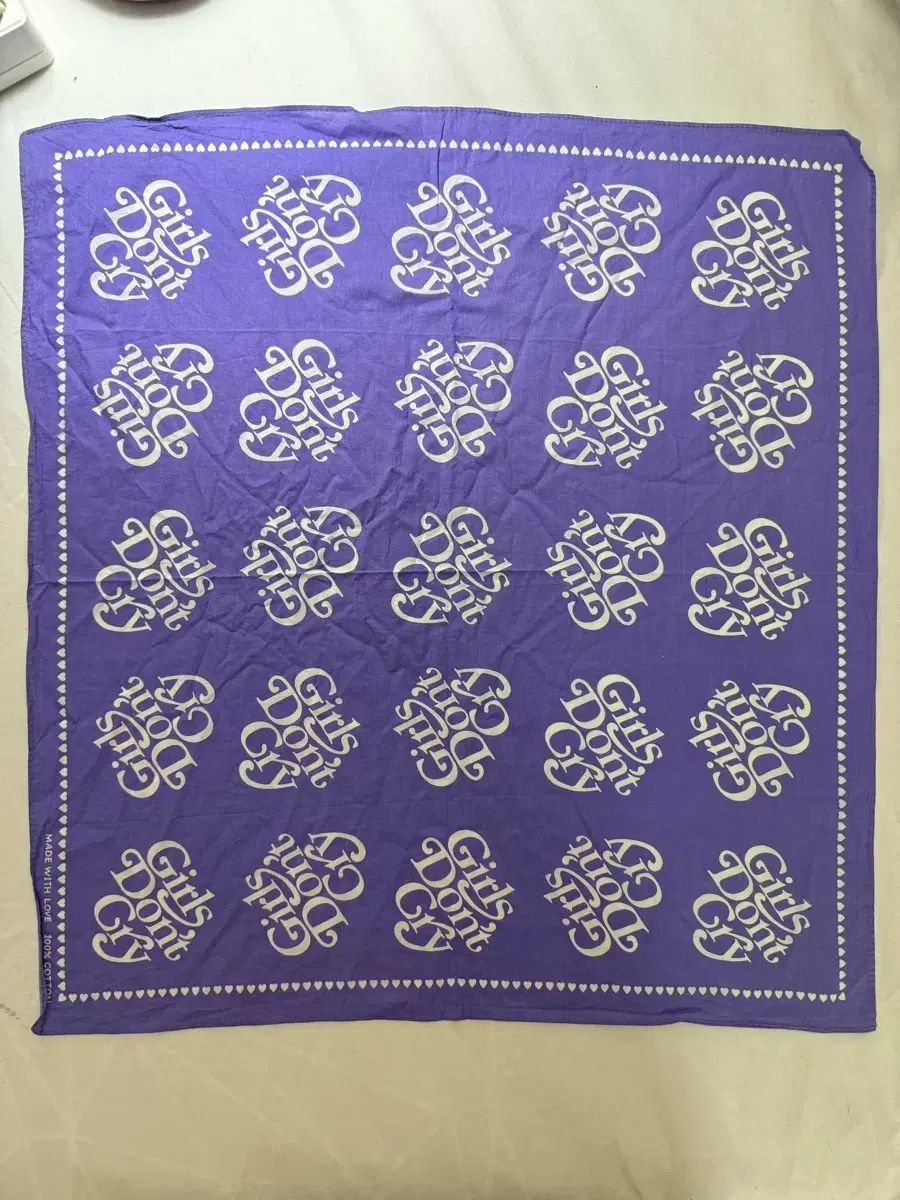 Girls 本物 Don't Cry ブルー バンダナ ガールズドンクライ KENZ0