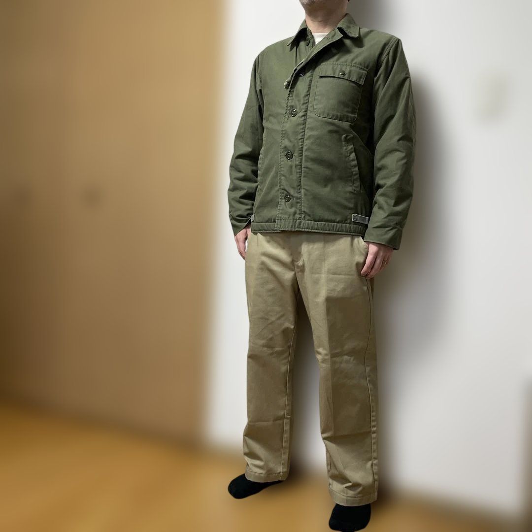 米軍実物 A-2デッキジャケット 80年代後期型 Sサイズ（34-36