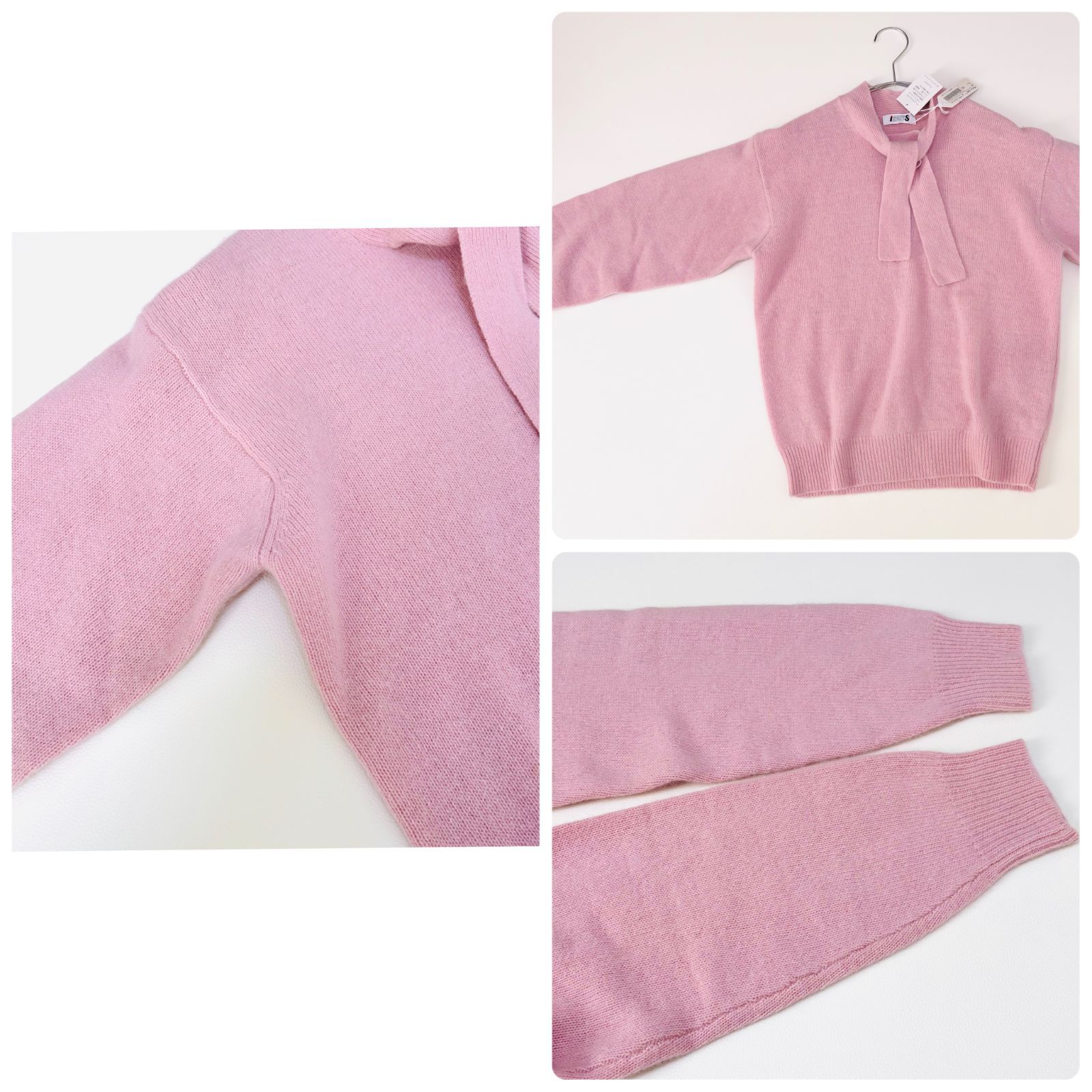 美品 希少（生産終了） ISSEY MIYAKE ISライン ボウタイニット ピンク  