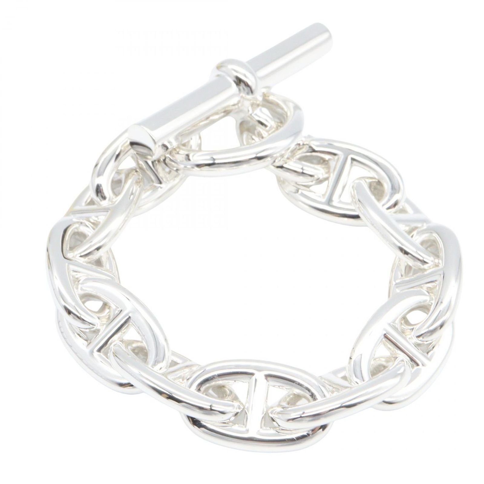 エルメス HERMES ブレスレット シェーヌダンクル TGM 11コマ 腕回り16.5㎝ シルバー925 ユニセックス A