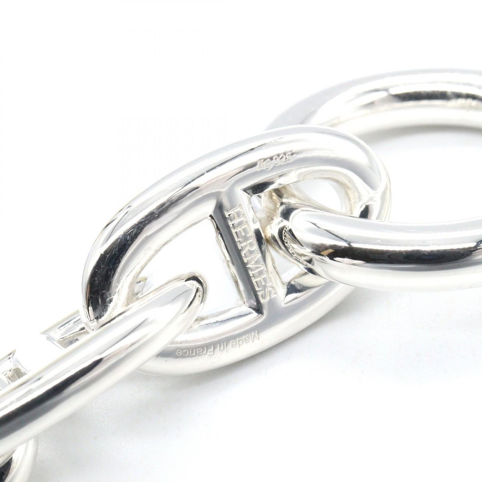  エルメス HERMES ブレスレット シェーヌダンクル TGM 11コマ 腕回り16.5㎝ シルバー925 ユニセックス A ブレスレット アクセサリー