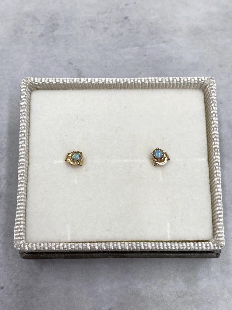 ete エテ オパール フルーレット ピアス ゴールド×ブルー レディース