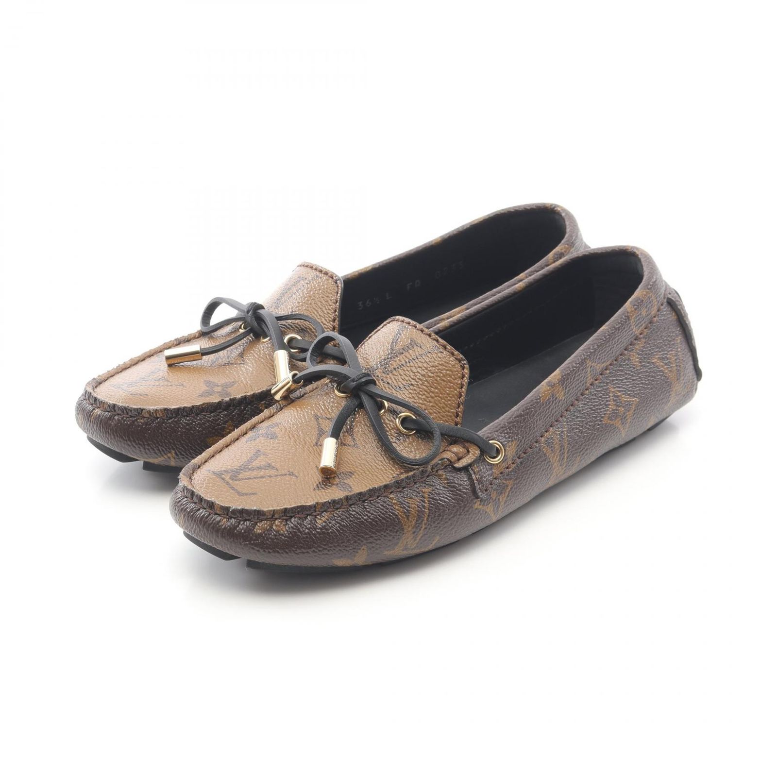 ルイ ヴィトン LOUIS VUITTON カジュアルシューズ グロリアライン 1 ABV 2 F PVCコーティングキャンバス ドライビングシューズ レディース A