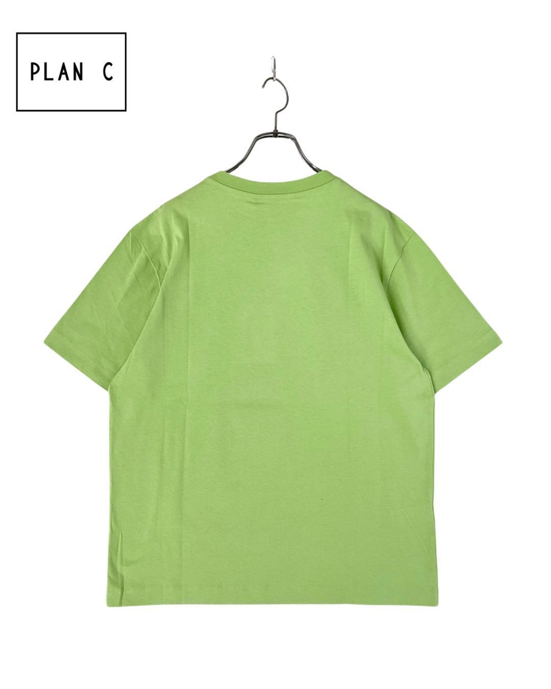 PLAN C プランシー ショートスリーブイラストTシャツ M ピスタチオ げ交渉