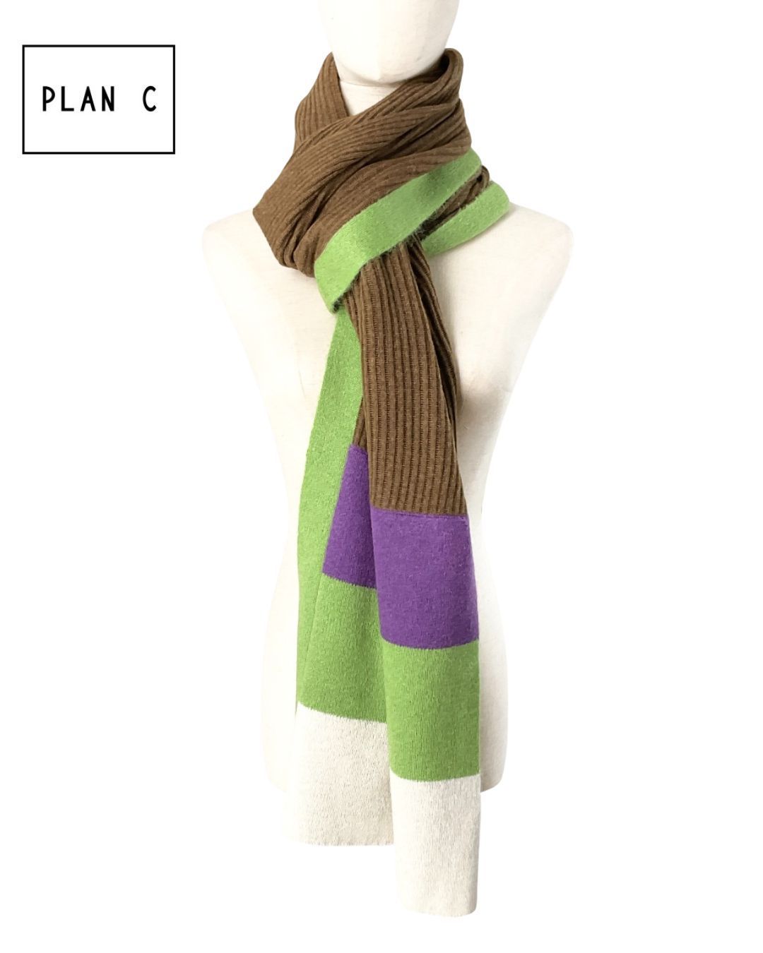 PLAN C プランシー カシミア混モヘアウールマフラー - マルチ げ交渉