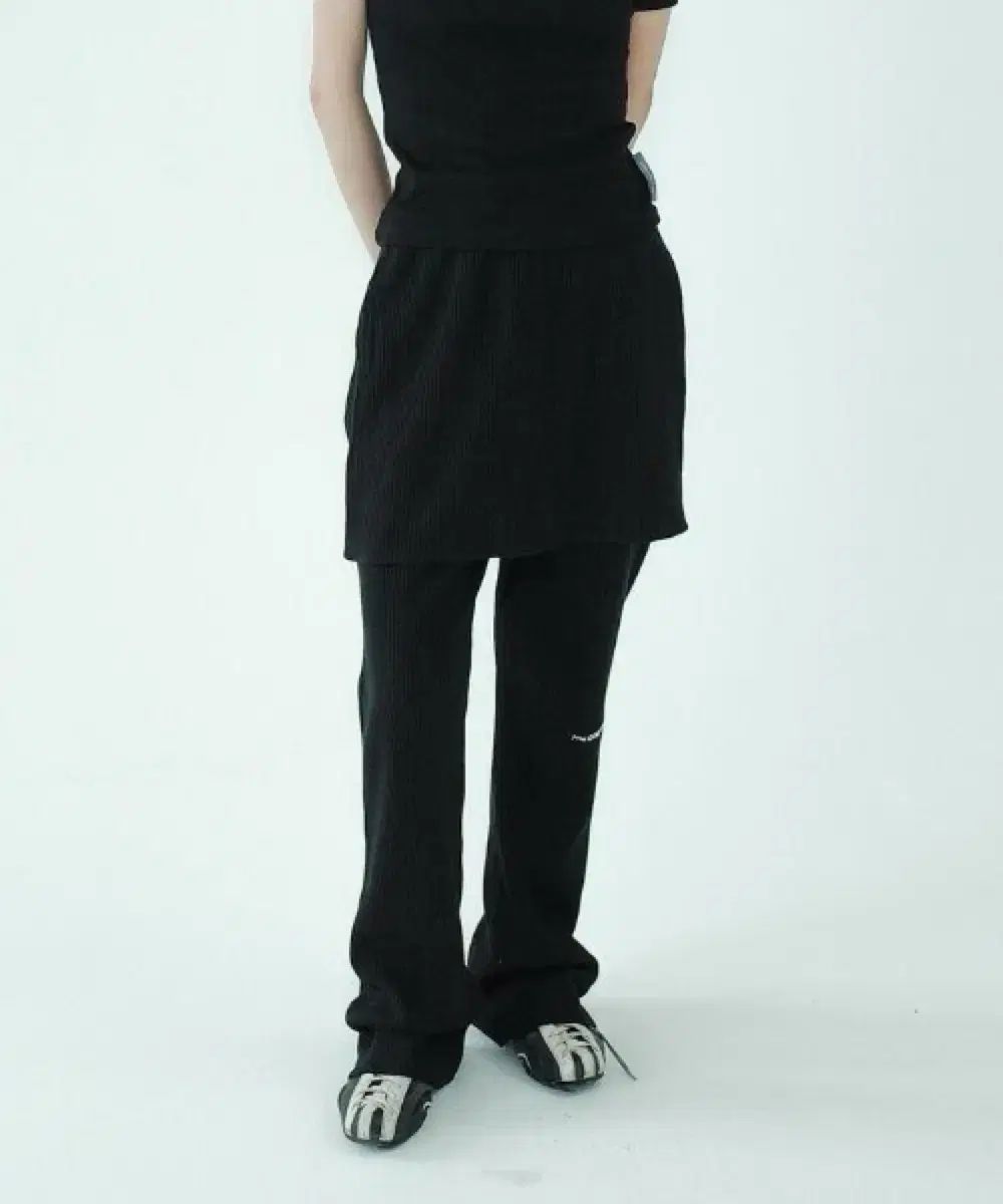 レイヤードパンツ ブラック