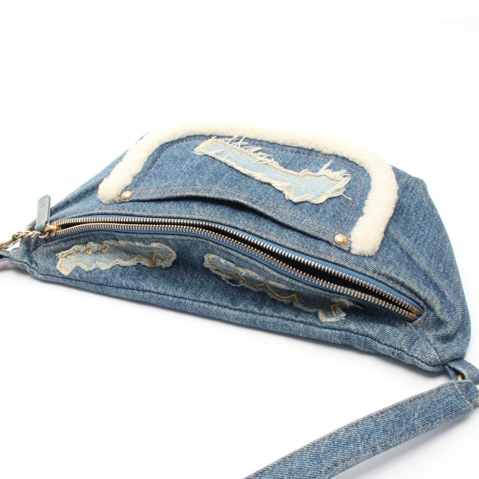  シャネル CHANEL ウエストバッグ ボディバッグ デニムブルー デニム ココチャーム レディース A ボディバッグ ウエストポーチ バッグ