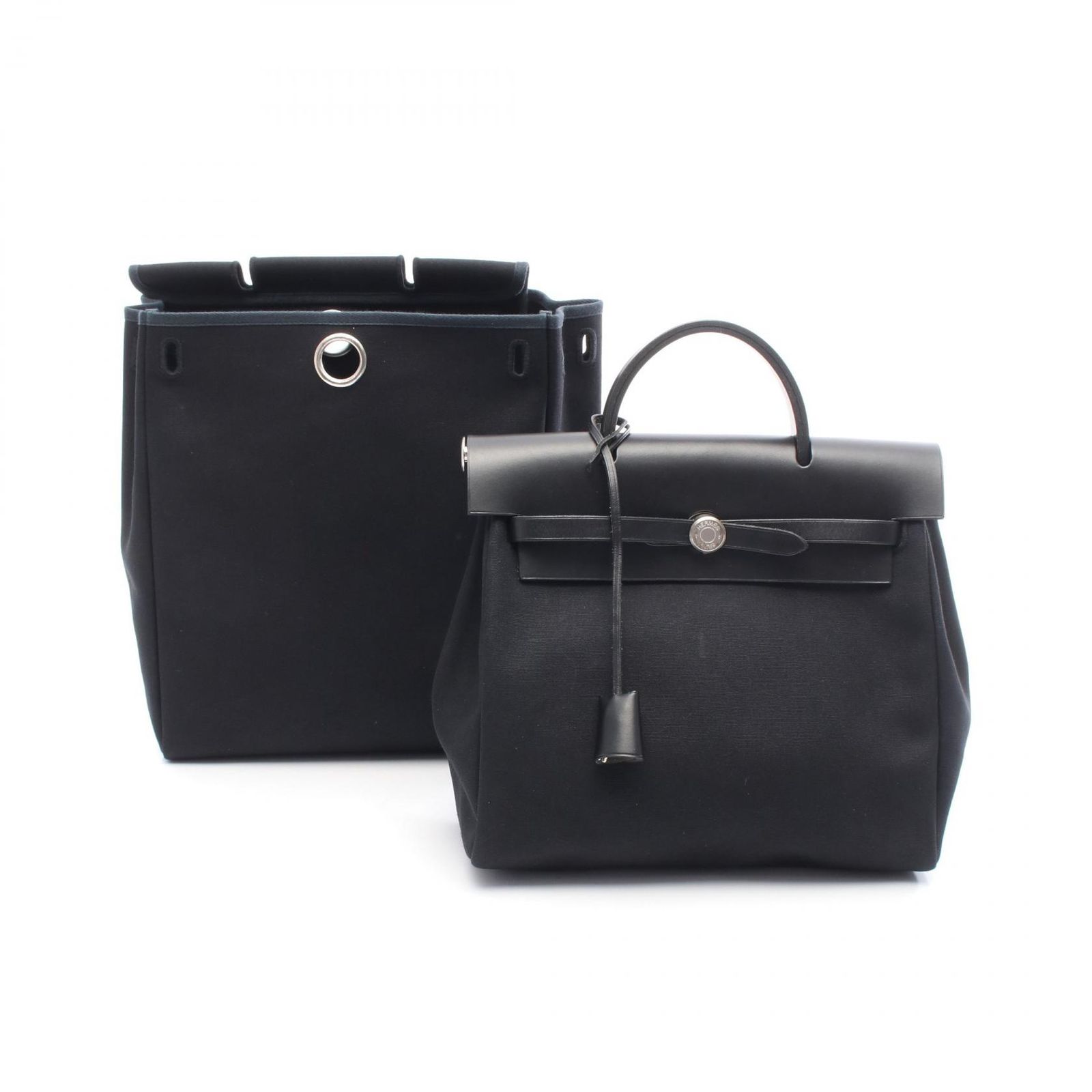 エルメス HERMES リュックサック バックパック エールバッグ アドPM ブラック レザー エールバッグアドPM レディース A