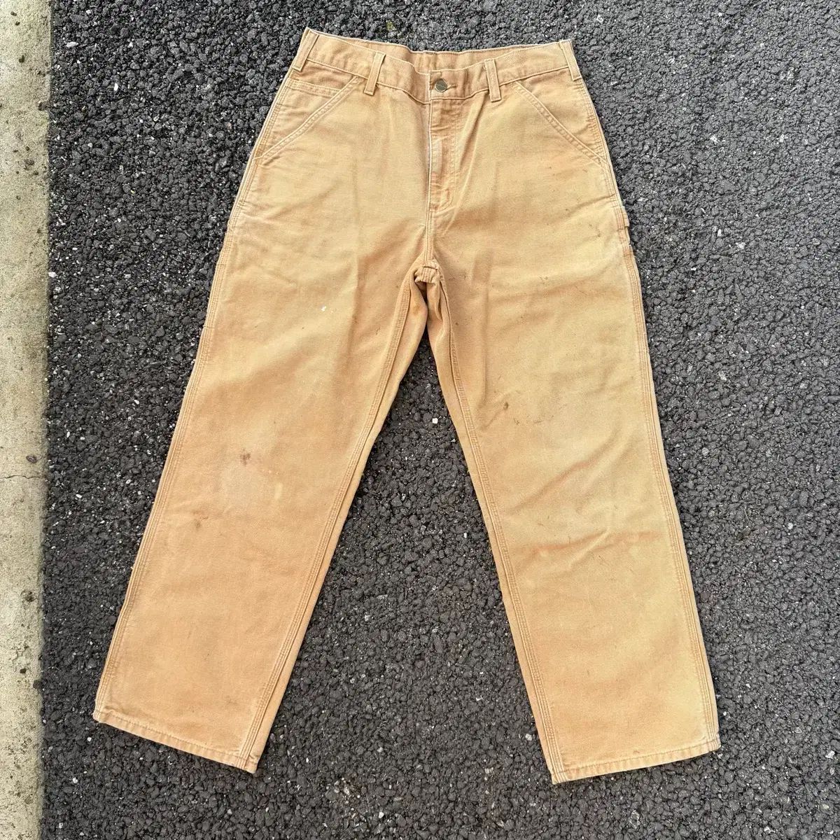ヴィンテージ Carhartt カーハート B 11 BRN シングルニー カーペンター パンツ