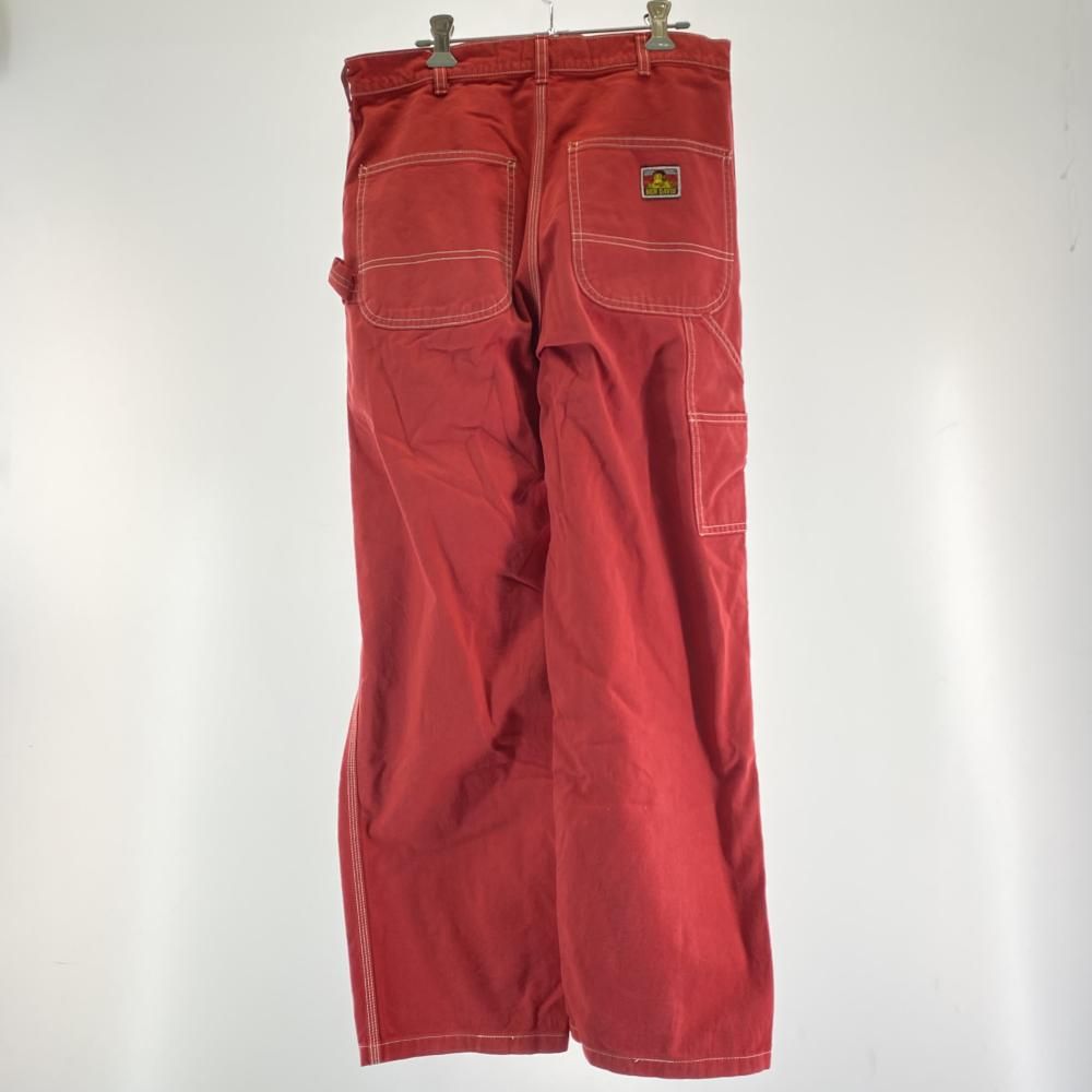 90s BEN DAVIS ペインターパンツ サイズL レッド ベンデイビス[17