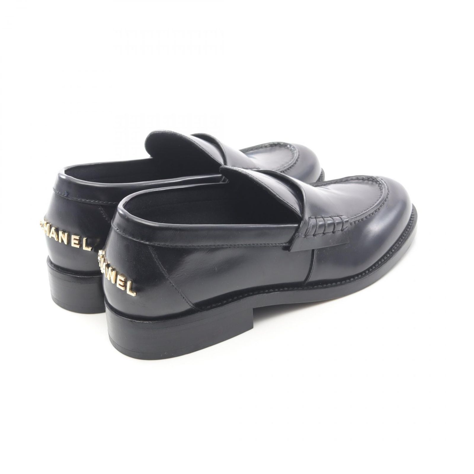 シャネル CHANEL ローファー G 39190 ブラック レザー レディース A