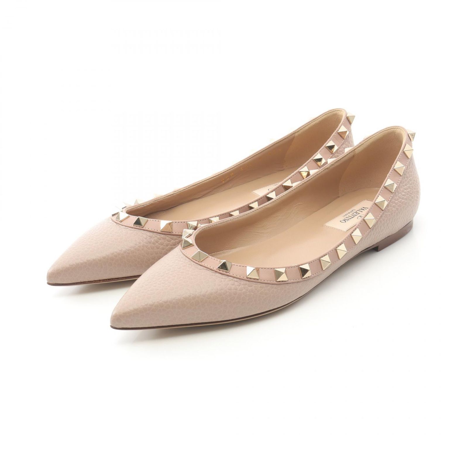 ヴァレンティノ ガラヴァーニ Valentino Garavani レザー フラットシューズ レディース A