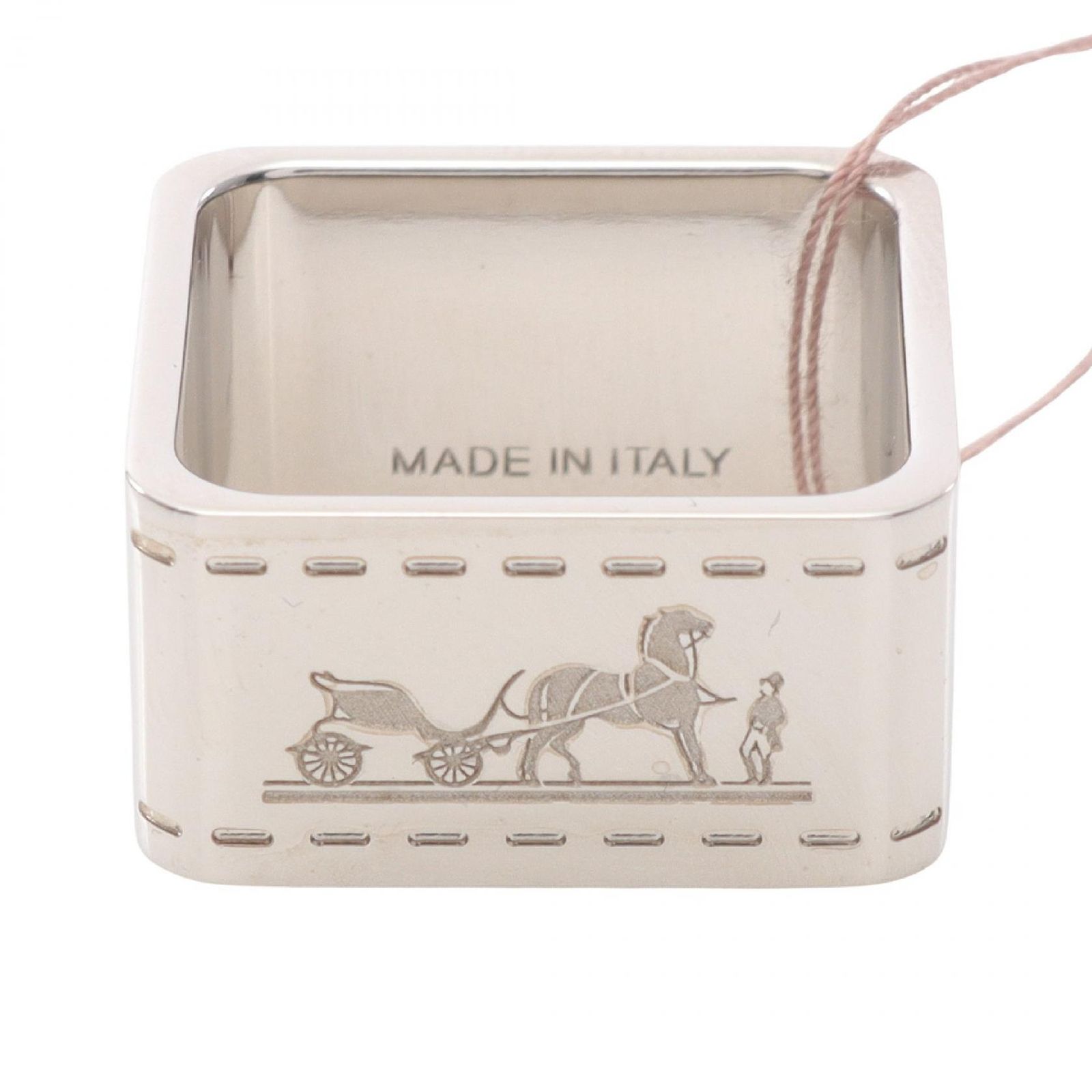 エルメス HERMES スカーフリング ボルデュック 90 シルバー その他