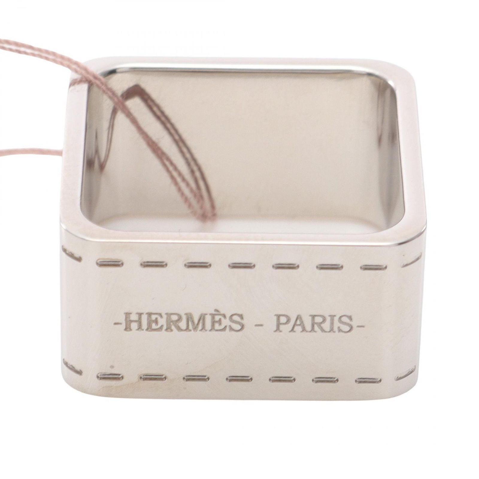 エルメス HERMES スカーフリング ボルデュック 90 シルバー その他 レディース