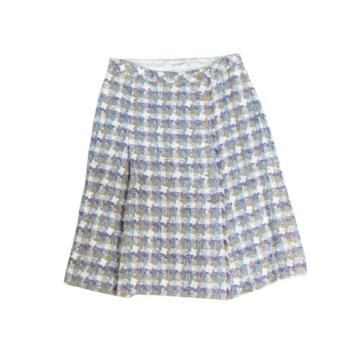 シャネル パステル ミックス ツイード スカート