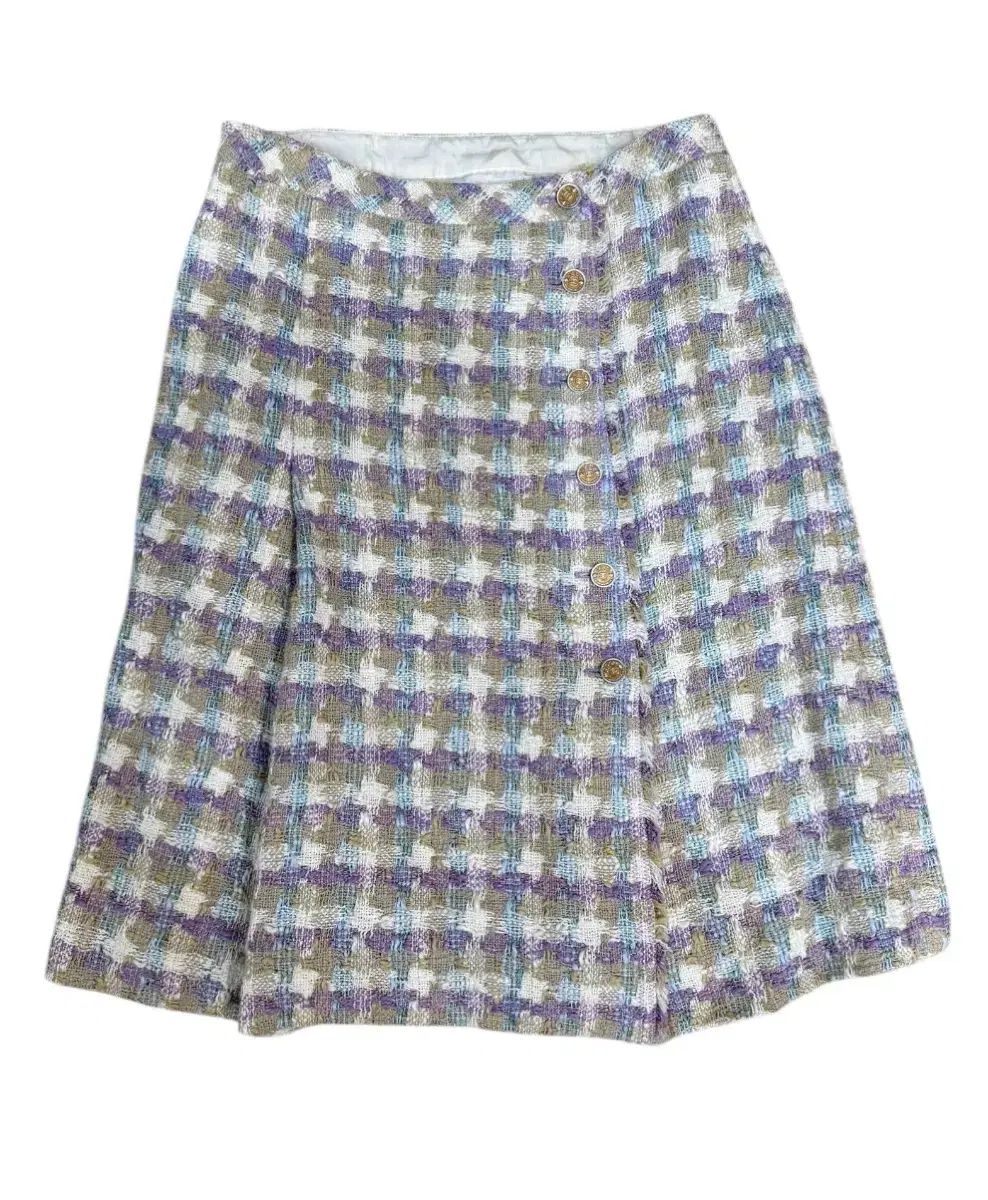 シャネル パステル ミックス ツイード スカート