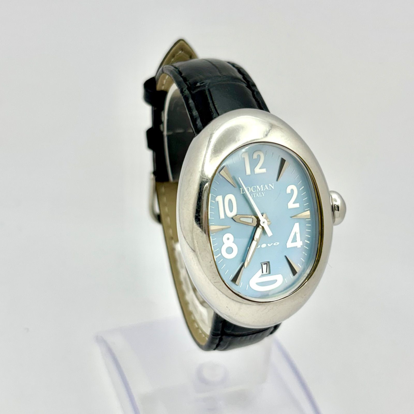新品電池】LOCMAN ロックマン NUOVO メンズ 腕時計 シルバー シェル