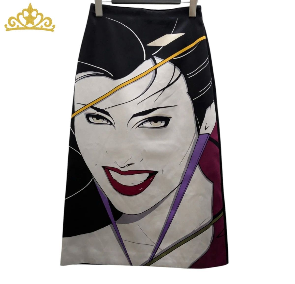 GUCCI Patrick Nagel グラフィック イラスト スカート レディース グッチ