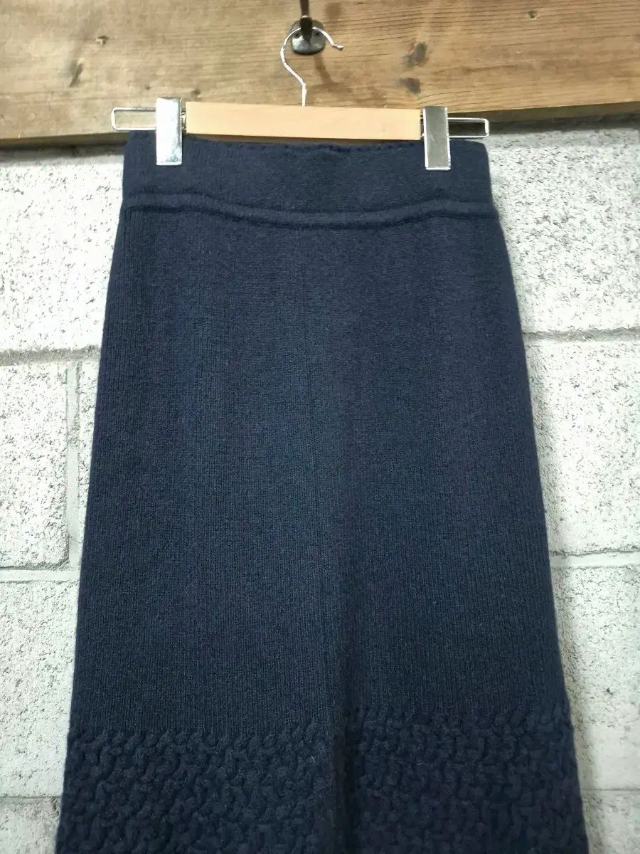 TIME 販売済み カシミア ウール混ブレンド ニットスカート ウール