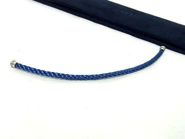 FRED フレッド フォース10 ブレスレット用 スティールケーブル 表記サイズ 17 メンズ レディース ブルー系 FU 3427