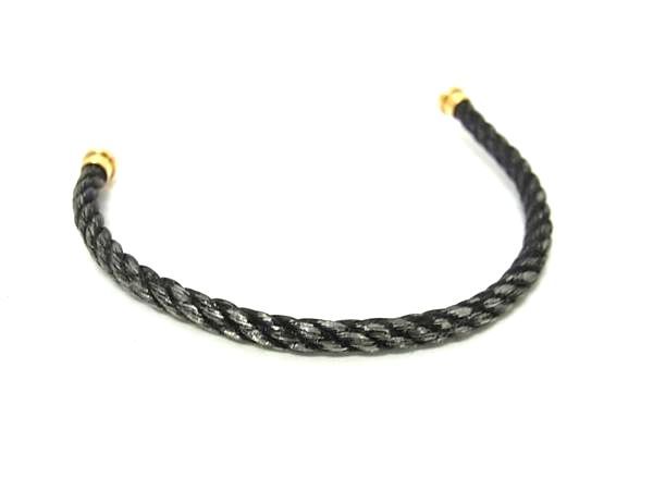 FRED フレッド フォース10 ブレスレット用 スティールケーブル 表記サイズ 16 メンズ レディース ブラック系 FU 3432