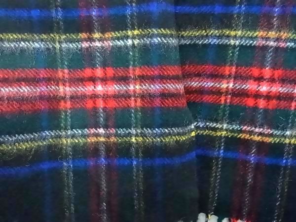 Johnstons of Elgin ジョンストンズ オブ エルガン フリンジ カシミヤ100％ マフラー ストール ブラック系 FL 7577