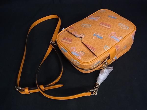  MICHAEL KORS マイケルコース JET SET TRAVEL MK柄 PVC ショルダーバッグ 斜め掛け オレンジ系 BP 6393 その他 小物