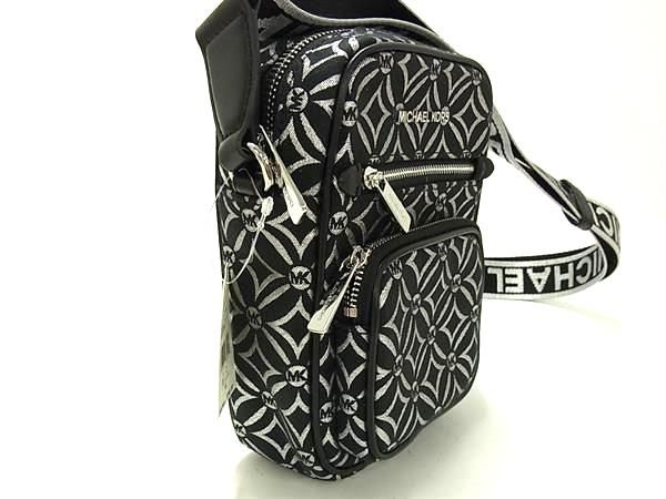 MICHAEL KORS マイケルコース JET SET ITEM キャンバス ショルダーバッグ 斜め掛け ブラック系 BP 6396