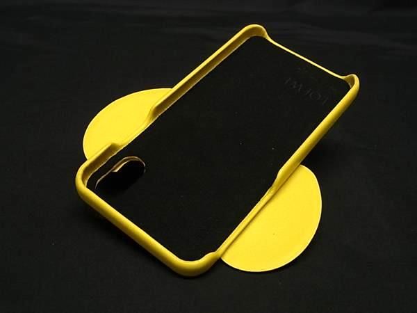 LOEWE ロエベ アナグラム レザー エレファント ゾウ iPhone X XS 対応 iPhoneケース スマホケース イエロー系 FQ 3500